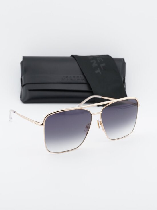 Isabel Marant IM 0118/S 0000 9O Square Sunglasses - Gold / Grey main image 4